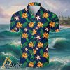 Hibiscus Palm Leaf Flower Astros Hawaiian Shirt