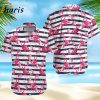 HigQuality Stripes Pattern Flamingo Hawaiian Shirts