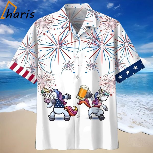 Horse Beer 4Th Of July Hawaiian Shirt