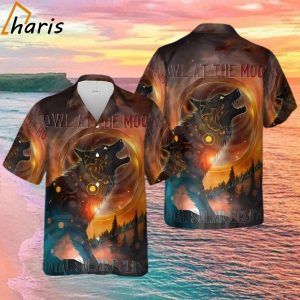 Howl At The Moon Total Solar Eclipse April.8.24 Wolf Hawaiian Shirt