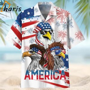 Independence Day Eagles 3D Hawaiian Shirt