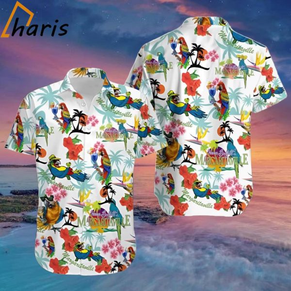 Jimmy Buffett Parrot Margaritaville Hawaiian Shirt