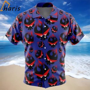 Kamina’s Great Flaming Skull Tengen Toppa Gurren Lagann Hawaiian Shirt