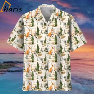 Kangaroo Cricket Hawaiian Shirt