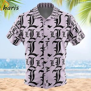 L Symbol Death Note Hawaiian Shirt