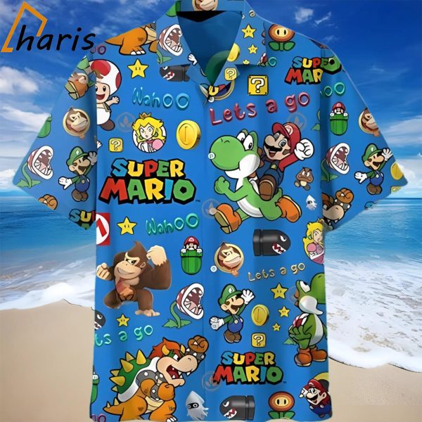 Lets Go Blue Super Mario Best Hawaiian Shirts