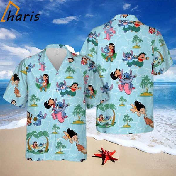 Lilo And Stitch Hawaiian Shirt Tropical Beach Gift