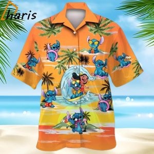 Lilo And Stitch Sea Surfing Hawaiian Shirt