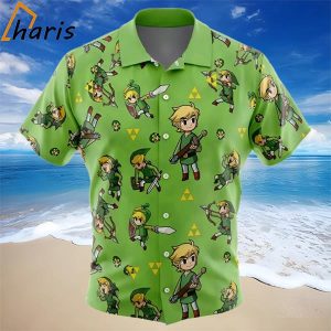 Link Pattern Legend of Zelda Hawaiian Shirt