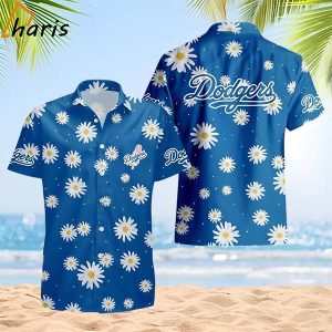 Los Angeles Dodgers Daisy Flower Hawaiian Shirt