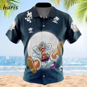 Luffy Gear5th One Piece Button Up Hawaiian Shirt