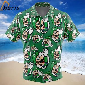 Luigi Super Mario Hawaiian Shirt