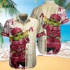 MLB Arizona Diamondbacks Red Gold Baby Yoda Trendy Hawaiian Shirt