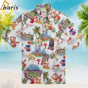 MLB Philadelphia Phillies Palm Tree Summer Hawaiian Shirt