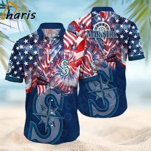 MLB Seattle Mariners Independence Day 4th Of July Hawaiian Shirt