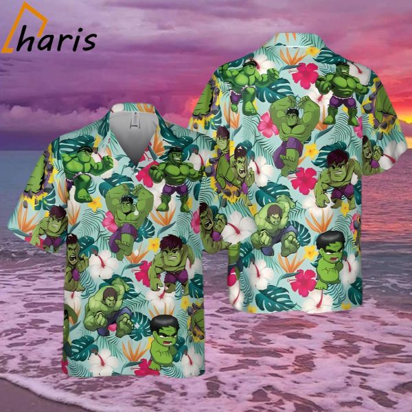 Marvel Hulk 3D Hawaiian Shirt Summer Gift