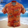 Mera No Mi Luffy Devil Fruit One Piece Button Up Hawaiian Shirt