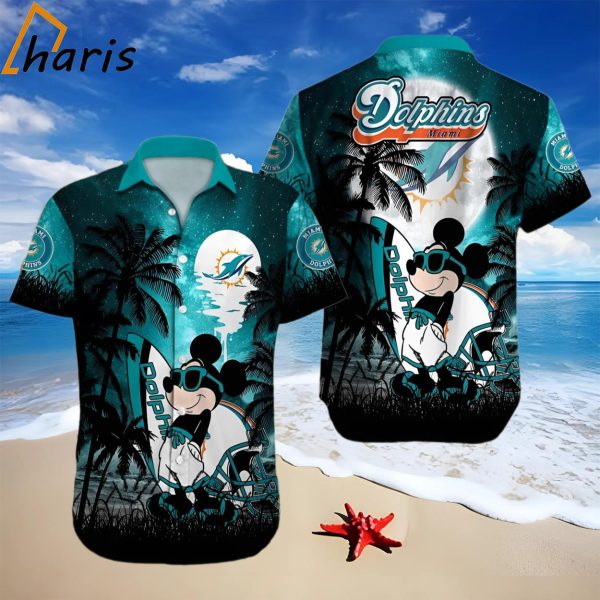 Mickey Miami Dolphins Hawaiian Shirt