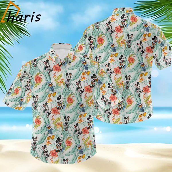 Mickey Minnie Donald Duck Hawaiian Shirt