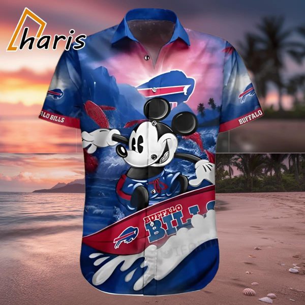 Mickey Surfing Unique Buffalo Bills Hawaiian Shirt