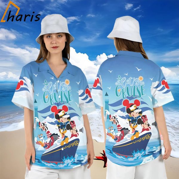 Mickey and Friends Let’s Cruise Hawaiian Shirt