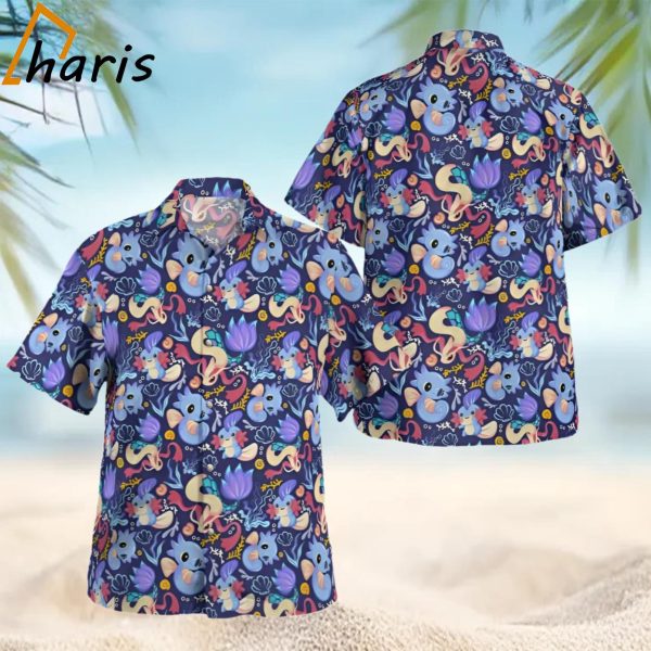 Milotic Water Pokemon Hawaiian Shirt