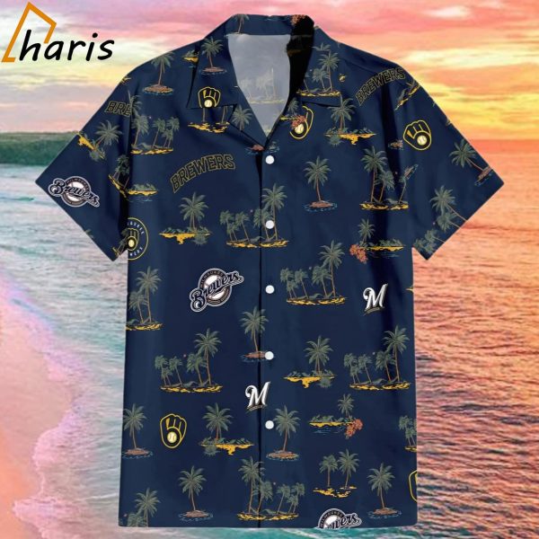 Milwaukee Brewers Victory Blend Hawaiian Shirt