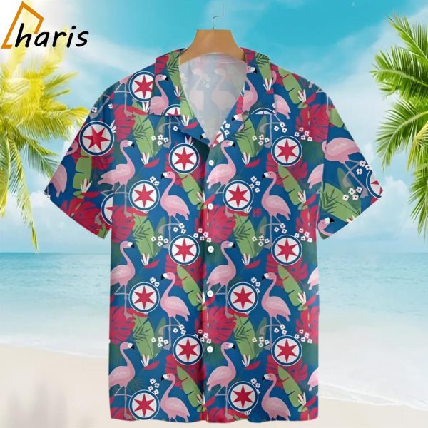 Morning Glory Flamingo Chicago Ornamental Hawaiian Shirt