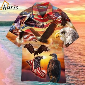 My Patriotic Heart Beats Red White And Blue Flag 4Th Of July Hawaiian Shirt