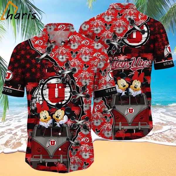 NCAA Utah Utes Mickey Mouse Trendy Hawaiian Shirt