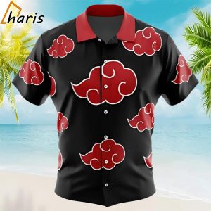 Naruto Akatsuki Button Up Hawaiian Shirt