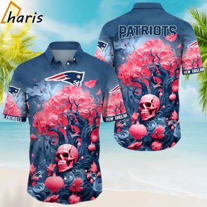 New England Patriots Skull Trending Hawaiian Shirt