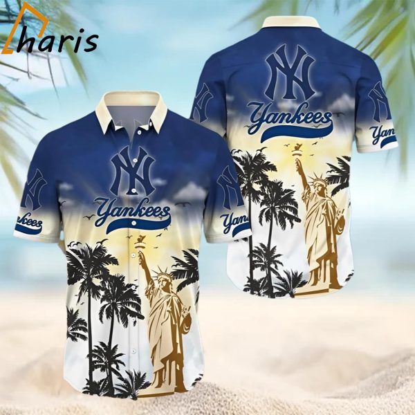 New York Yankees MLB Flower Hawaiian Shirt