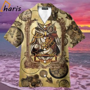 Owl Steampunk Clock Hawaiian Shirt