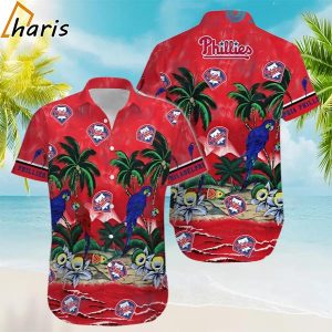 Parrot Summer Beach Phillies Hawaiian Shirt