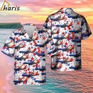 Patriotic US Airlines Boeing 737-7H4 Trendy Hawaiian Shirt