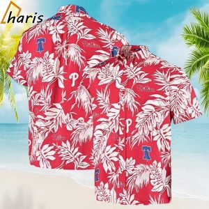 Phillies Hawaiian Shirt Red Aloha Button Down Baseball Gift