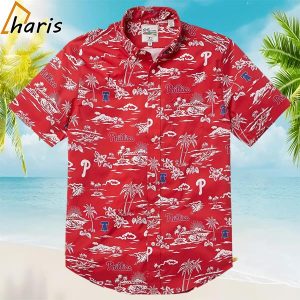 Phillies Palm Tree Hawaiian Shirt