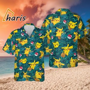 Pikachu Tropical Beach Pokemon Hawaiian Shirt