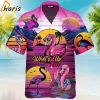 Pink Flamingo What’Up Bro Sunset Hawaiian Shirt