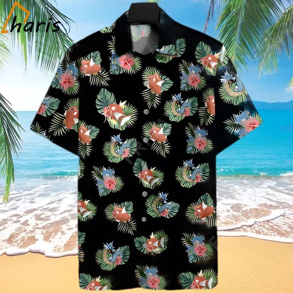 Pokemon Pokemon Magikarp Gyarados Black Hawaiian Shirt