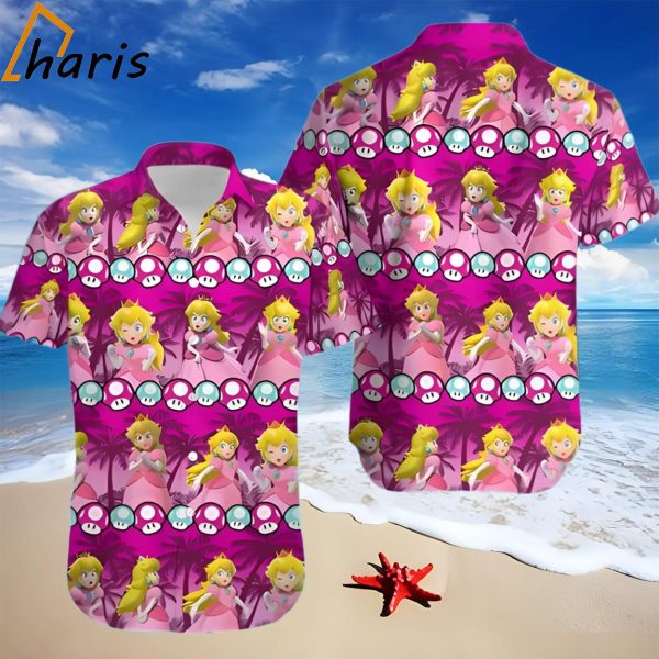 Princess Peach Super Mario Hawaiian Shirt