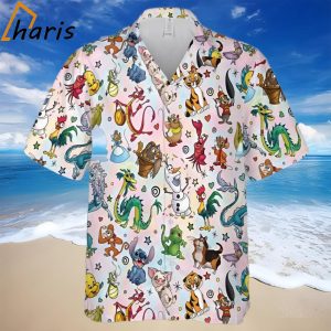 Retro Disney Characters Hawaiian Shirt