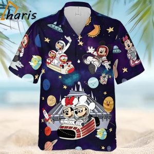 Retro Disneyland Astronaut Disney 80s Tomorrowland Hawaiian Shirt