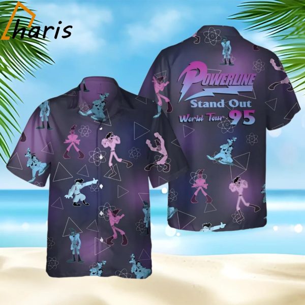 Retro Powerline Stand Out World Tour 95 Disney A Goofy Hawaiian Shirt