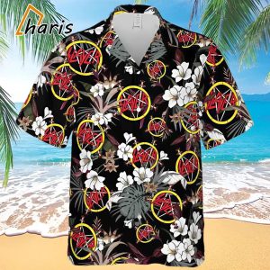 Rock Band Flower 2024 Summer Slayer Hawaiian Shirt