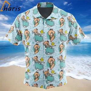 Rosalina Super Mario Bros Button Up Hawaiian Shirt