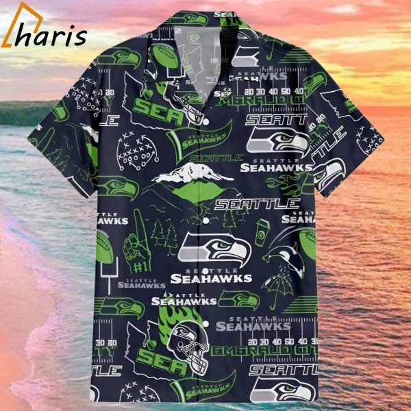 Seattle Seahawks Legacy Patch Hawaiian Shirt