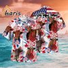 Shorthorn Cattle American Flag Hawaiian Shirt