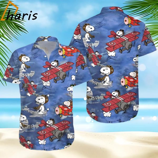 Snoopy Fly Hawaiian Shirt Gift For Fan